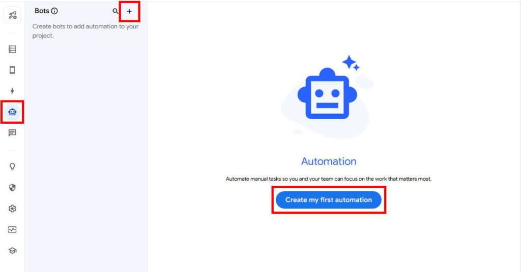 AppSheet画面説明_Automation作成開始